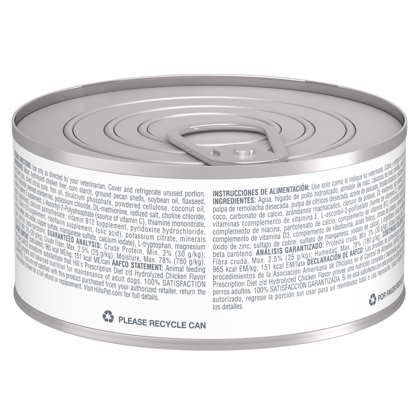 Hill's Canine; Z/D Skin / Food Sensitivities Canned; 希爾思™處方食品 犬用皮膚 / 食物敏感低過敏原處方罐頭 24罐