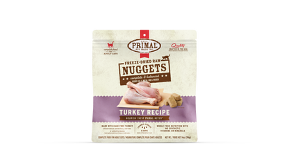 Primal Feline; Freeze Dried Nuggets Turkey Formula;