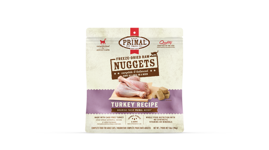 Primal Feline; Freeze Dried Nuggets Turkey Formula; 凍乾貓糧火雞配方