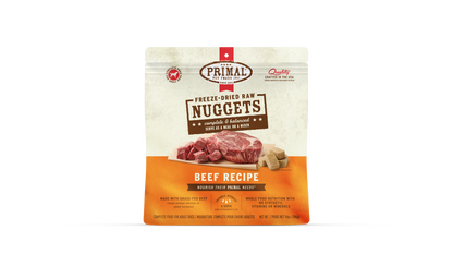 Primal Canine; Freeze Dried Nuggets Beef Formula; 凍乾狗糧牛肉配方