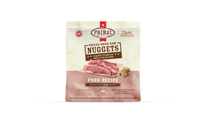Primal Canine; Freeze Dried Nuggets Pork Formula; 凍乾狗糧豚肉配方
