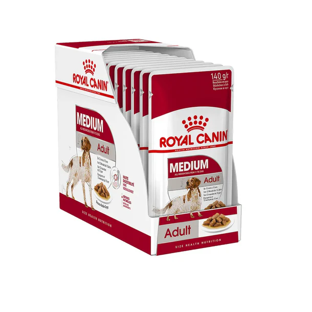 FOTC Royal Canin Canine; Medium Adult Gravy Pouch; 中型成犬營養袋裝濕糧(肉汁)