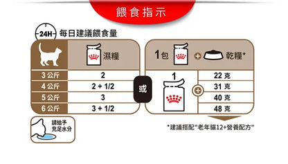 FOTC Royal Canin Feline; Ageing 12+ Gravy Pouch; 老貓12＋配方袋裝濕糧(肉汁)