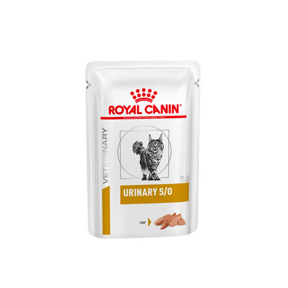 Royal Canin Feline; Urinary S/O Chicken Pouch-Loaf; 成貓泌尿道處方袋裝濕糧(肉塊) 12包