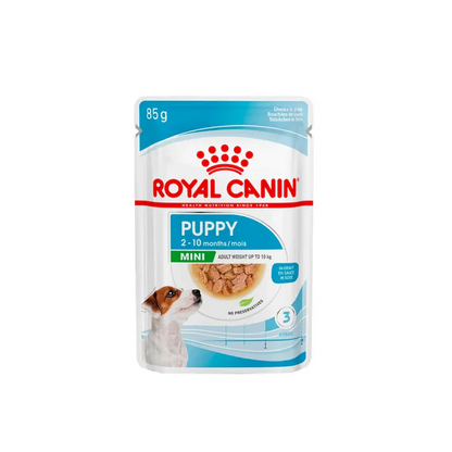 FOTC Royal Canin Canine; Mini Puppy Gravy Pouch; 小型幼犬營養袋裝濕糧(肉汁) 12包