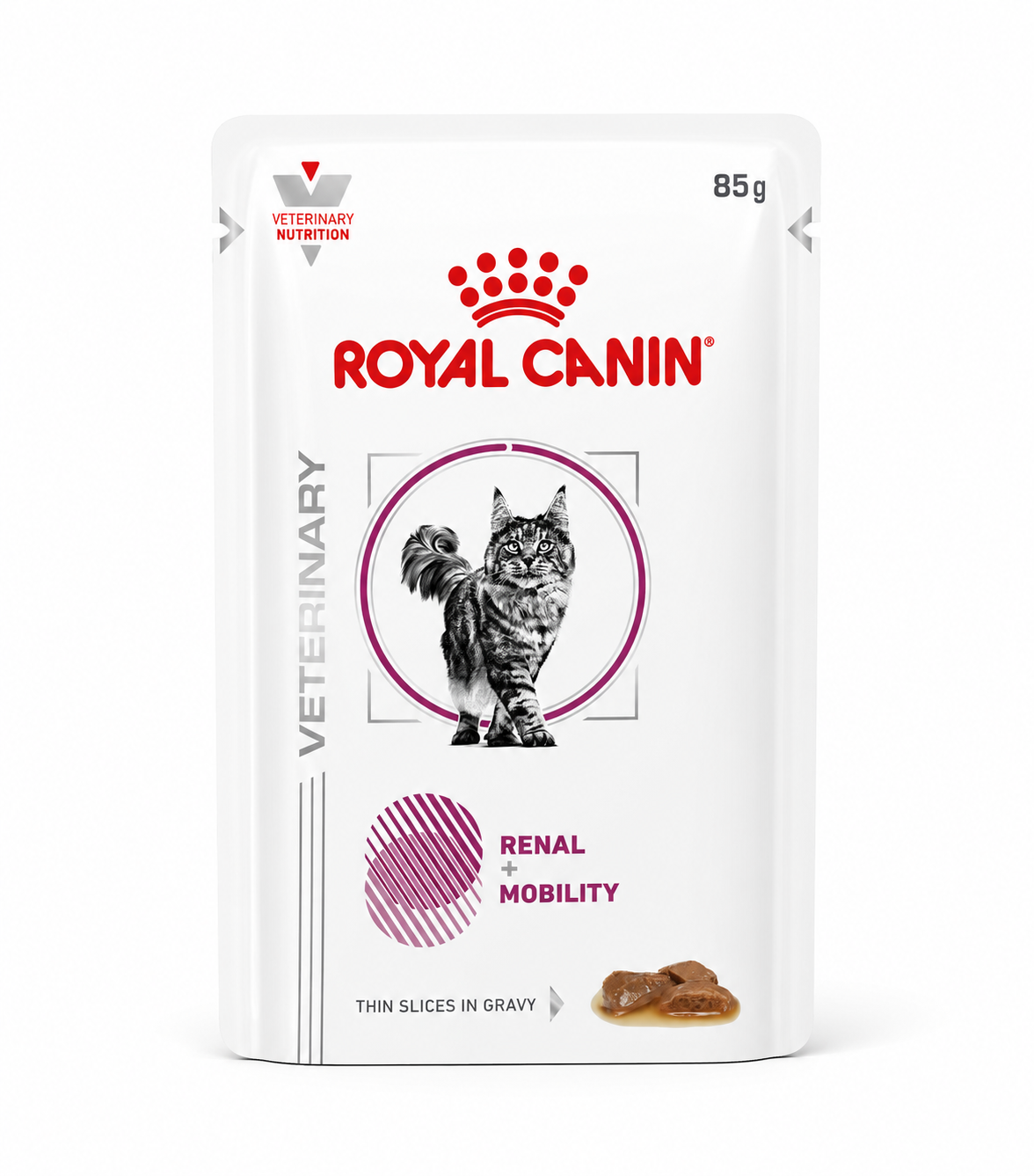 Royal Canin Feline; Renal + Mobility Gravy Pouch; 成貓腎臟 + 關節活動處方袋裝濕糧(肉汁) 12包