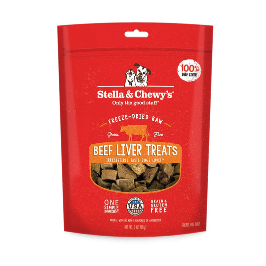 Stella &amp; Chewy's Single Ingredient Beef Liver Treats for Dogs, Stella &amp; Chewy's Freeze-Dried Single Ingredient Beef Liver Treats for Dogs