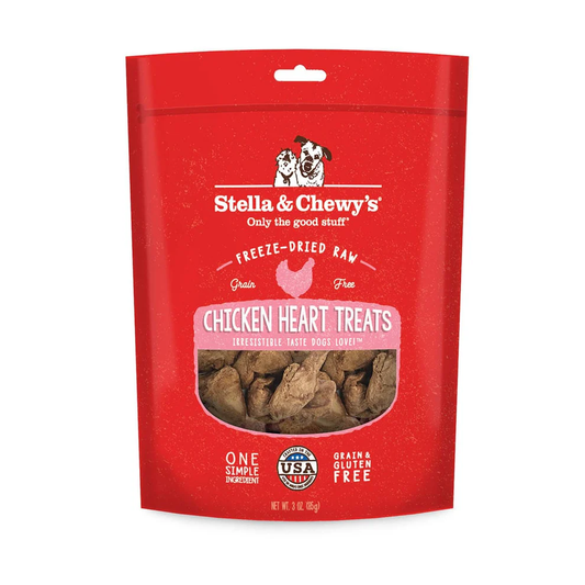 Stella &amp; Chewy's Single Ingredient Chicken Heart Treats for Dogs, Stella &amp; Chewy's Freeze-Dried Single Ingredient Chicken Heart Treats for Dogs