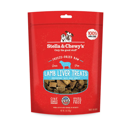 Stella &amp; Chewy's Single Ingredient Lamb Liver Treats for Dogs, Stella &amp; Chewy's Freeze-Dried Single Ingredient Lamb Liver Treats for Dogs