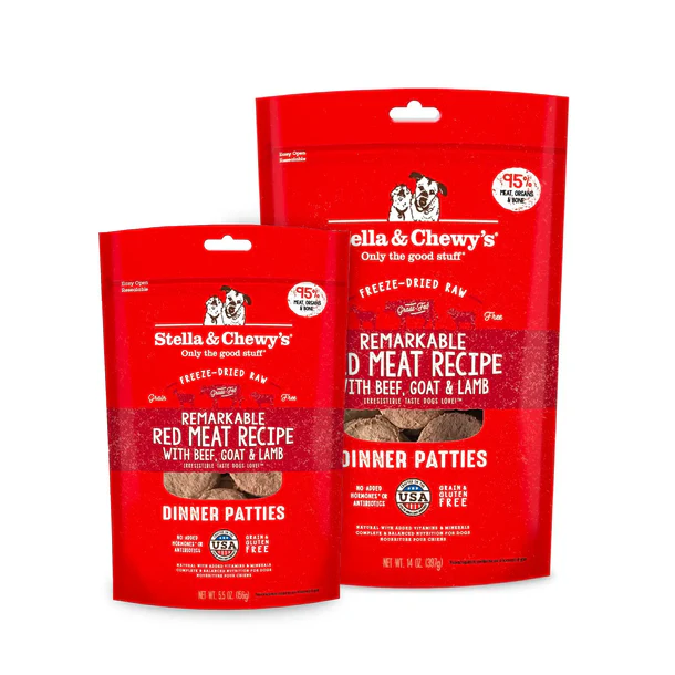 Stella & Chewy's Freeze Dried Red Meat Dinner Patties for Dogs; Stella & Chewy's 凍乾狗糧 牛肉、山羊及羊肉配方