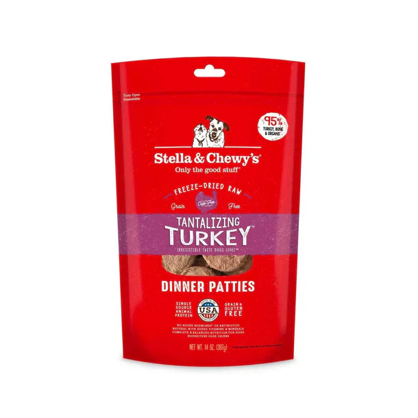 Stella & Chewy's Freeze Dried Turkey Dinner Patties for Dogs; Stella & Chewy's 凍乾狗糧 火雞肉配方