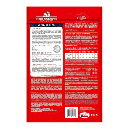 Stella &amp; Chewy's Freeze Dried Venison Blend Dinner Patties for Dogs; Stella &amp; Chewy's Freeze Dried Venison and Lamb Patties for Dogs;