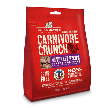 Stella &amp; Chewy's Carnivore Crunch Cage-Free Turkey Recipe for Dogs and Cats, Stella &amp; Chewy's Freeze-Dried Crunch Cage-Free Turkey Recipe for Dogs and Cats