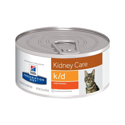 Hill's Feline; K/D Kidney Care Canned (Chicken); 希爾思™處方食品 貓用腎臟護理處方罐頭（雞肉） 24罐