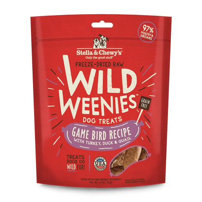 Stella &amp; Chewy's Wild Weenies Game Bird Recipe for Dogs, Stella &amp; Chewy's Freeze-Dried Wild Weenies Game Bird Recipe for Dogs