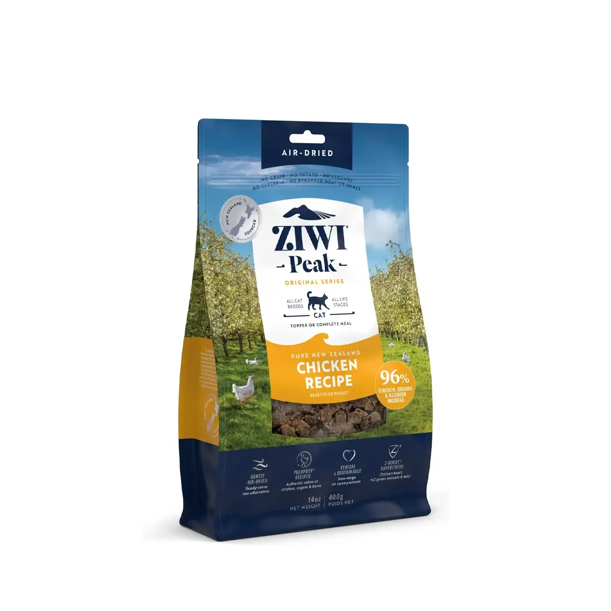 Ziwi Peak Air-Dired Free-Range Chicken For Cats; Ziwi Peak風乾貓糧 放養雞配方