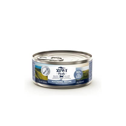 Ziwi Peak Wet Mackerel Recipe For Cats; Ziwi Peak Fresh Meat Canned Mackerel Recipe for Cats