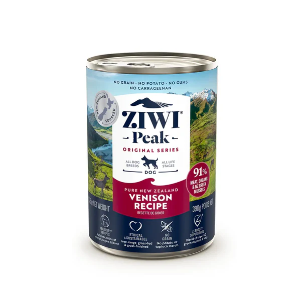 Ziwi Peak Wet Venison Recipe for Dogs; Ziwi Peak鮮肉狗罐頭 鹿肉配方