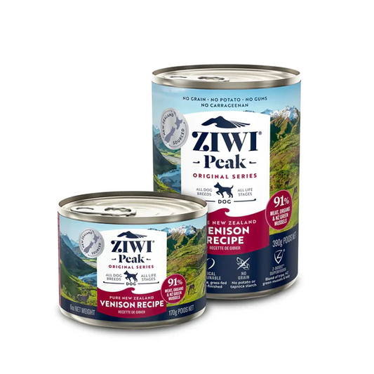 Ziwi Peak Wet Venison Recipe for Dogs; Ziwi Peak鮮肉狗罐頭 鹿肉配方