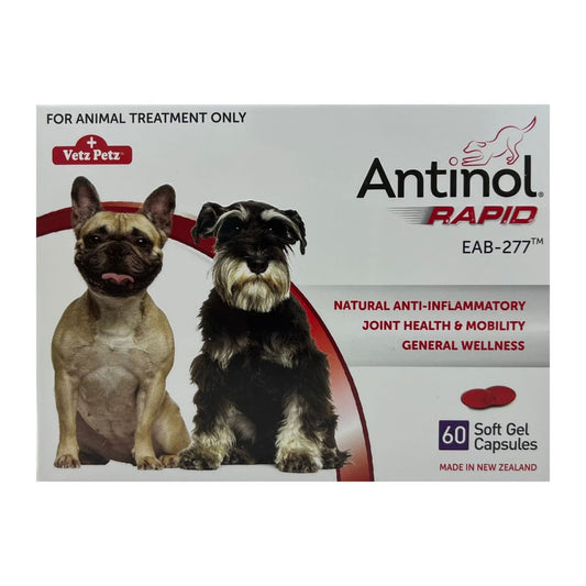 OTC Vetz Petz Canine; Antinol Rapid EAB-277; 犬用特強關節丸