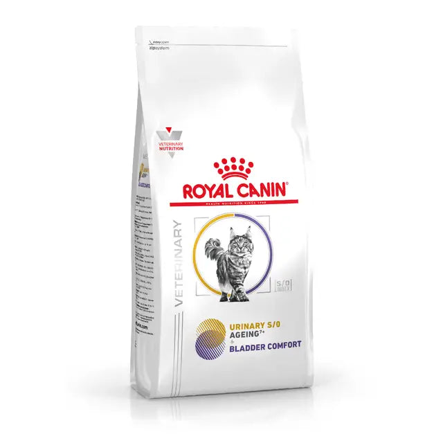 Royal Canin Feline; Urinary S/O Ageing7+ + Bladder Comfort; 老貓7+泌尿道 + 膀胱舒緩處方