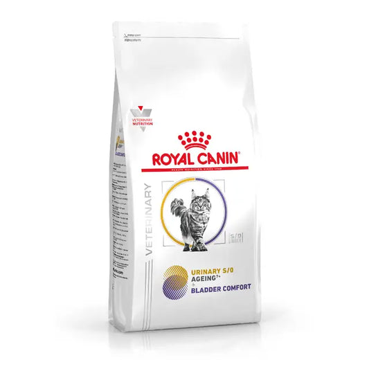 Royal Canin Feline; Urinary S/O Ageing7+ + Bladder Comfort; 老貓7+泌尿道 + 膀胱舒緩處方
