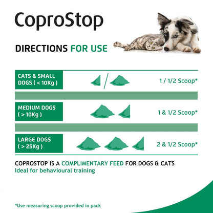 OTC VETARK Canine & Feline; CoproStop; 貓狗用防食糞粉劑