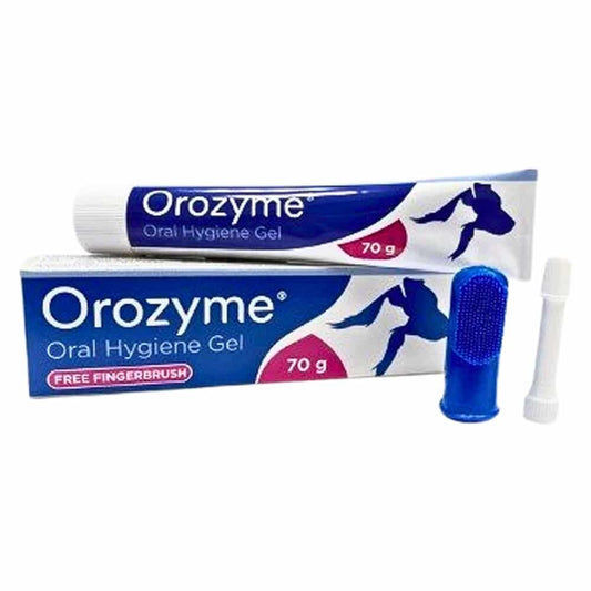 OTC Orozyme Oral Hygiene Gel with Finger Brush Teeth Gel for Cats and Dogs with Finger Toothbrush