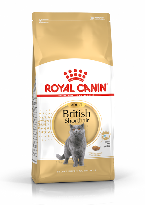 Royal Canin Feline; British Shorthair Adult; Formula specially formulated for British shorthair adult cats 