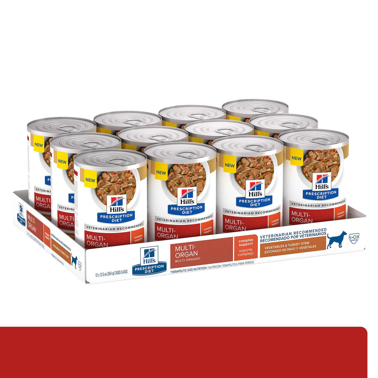 Hill’s Canine; Multi-Organ Vegetable & Turkey Stew; 希爾思™處方食品 犬用多重器官護理配方燉蔬菜火雞罐頭
