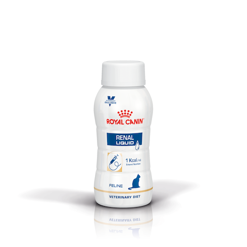 Royal Canin Feline; Renal Liquid; 3 bottles of adult cat kidney prescription nutrient solution