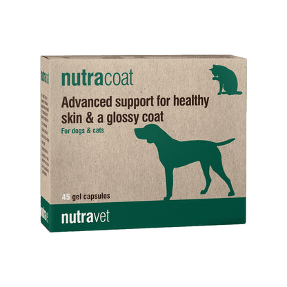 OTC Nutracoat cat and dog skin and hair care nutritional capsules