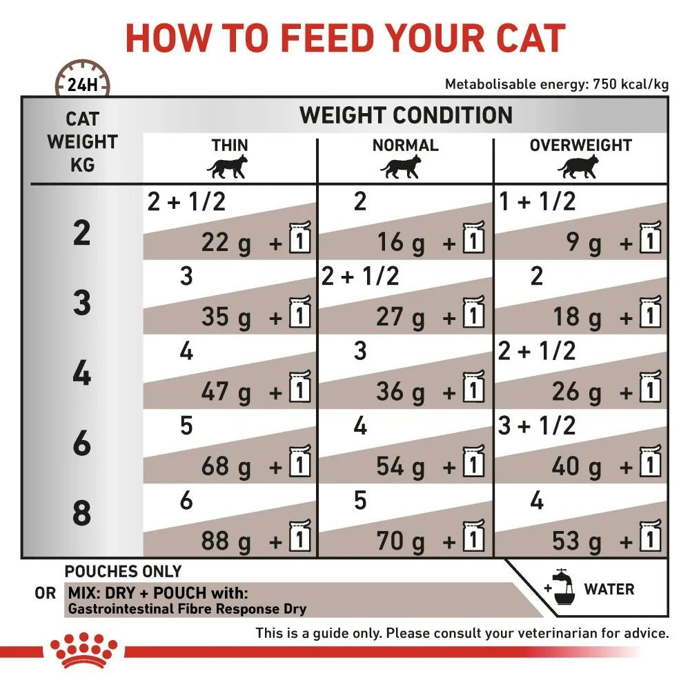 Royal Canin Feline; Gastrointestinal Fibre Response Gravy Pouch; 成貓腸胃高纖易消化袋裝濕糧(肉汁)
