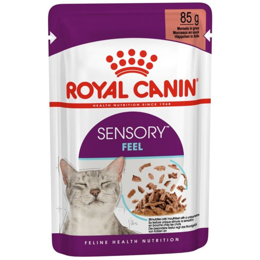 FOTC Royal Canin Feline; Sensory Feel Gravy Pouch; 貓感系列成貓口感營養袋裝濕糧(肉汁) 12包