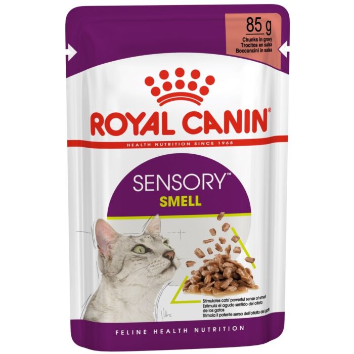 FOTC Royal Canin Feline; Sensory Smell Gravy Pouch; 貓感系列成貓肉香營養袋裝濕糧(肉汁) 12包