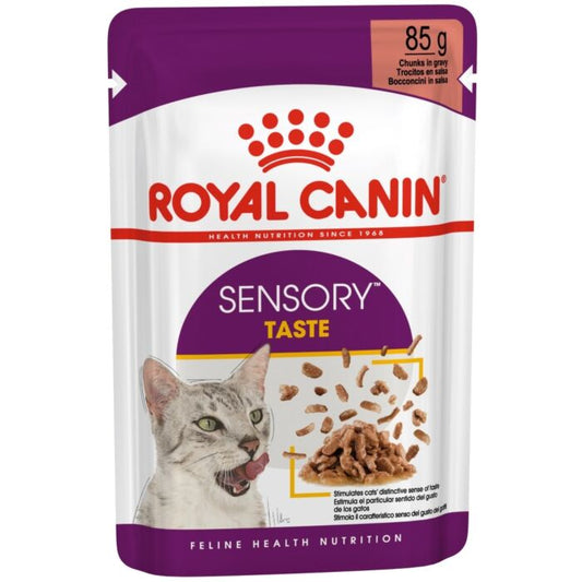 FOTC Royal Canin Feline; Sensory Taste Gravy Pouch; 貓感系列成貓鮮味營養袋裝濕糧(肉汁) 12包