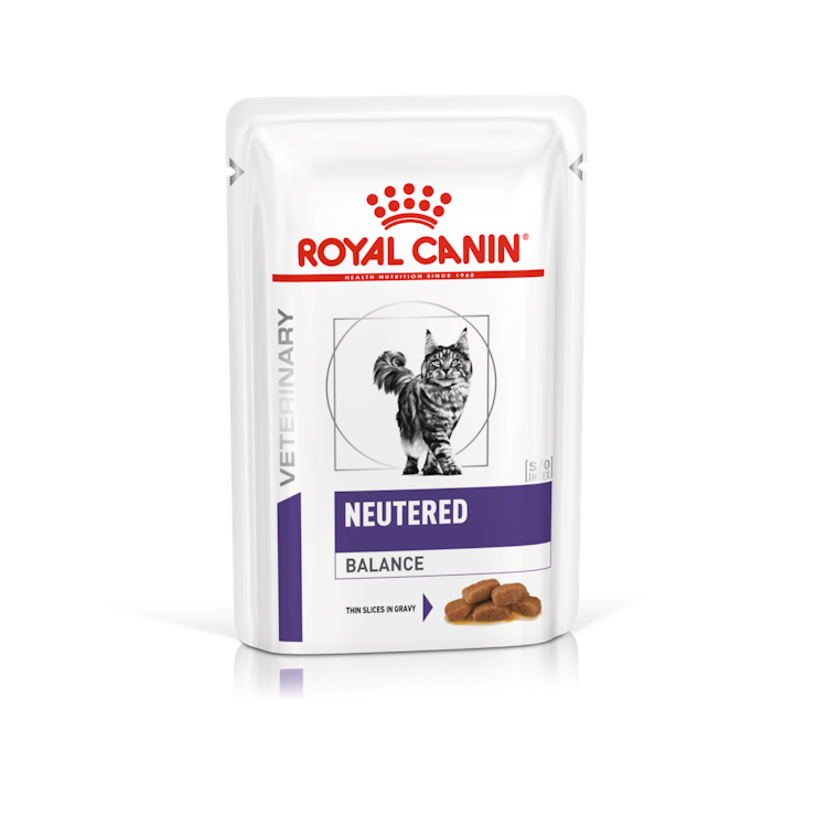 Royal Canin Feline; Neutered Balance Wet; 絕育貓飽足感健康管理袋裝濕糧（肉汁） 12包