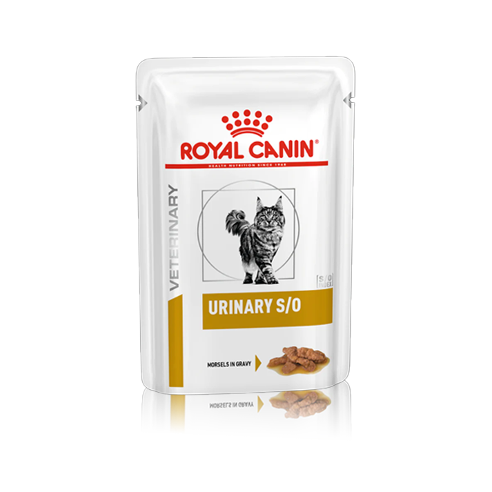 Royal Canin Feline;Urinary S/O Chicken Pouch- Gravy; 成貓泌尿道處方袋裝濕糧（肉汁） 12包