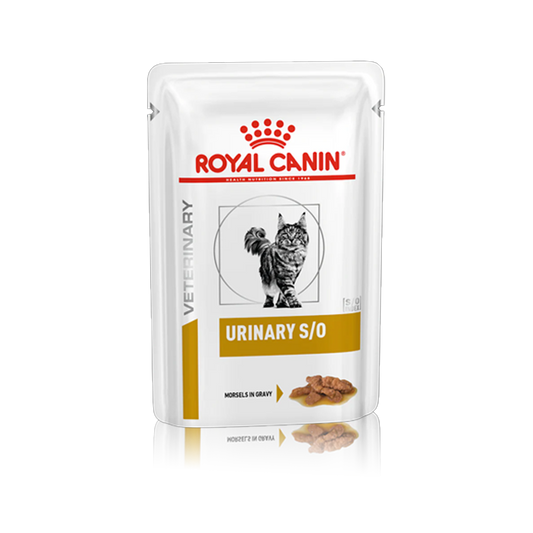 Royal Canin Feline;Urinary S/O Chicken Pouch- Gravy; 成貓泌尿道處方袋裝濕糧（肉汁） 12包