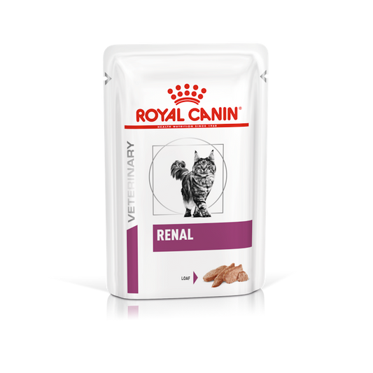 Royal Canin Feline; Renal Wet-Loaf; 成貓腎臟處方袋裝濕糧（肉塊） 12包