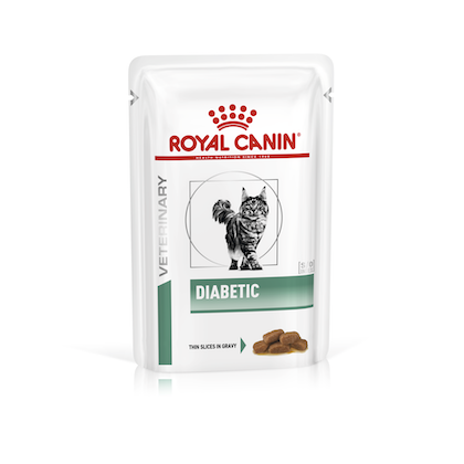 Royal Canin Feline; Diabetic Pouch; 成貓糖尿病處方袋裝濕糧（肉汁） 12包